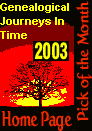 Genealogy Journeys in Time Pick of the Month