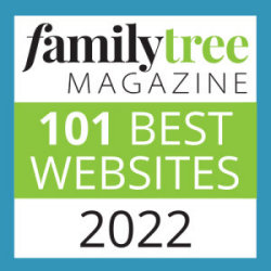 Click for more information Graphic for the 101 Best Genealogy Websites of 2022